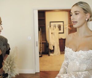 Nude Hailey Baldwin - Wedding Dress Fitting (2019)