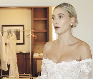 Nude Hailey Baldwin - Wedding Dress Fitting (2019)