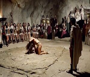 Classic Topless Female Wrestling - Movie Scene