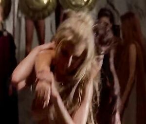 Classic Topless Female Wrestling - Movie Scene