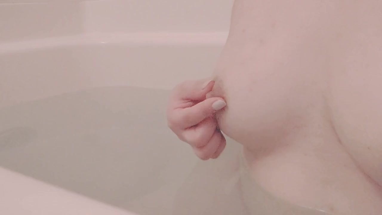 Nipple masturbation in Bathroom-Home Video