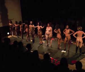 Naked on Stage Compilation (Sexy Fashion and Nude Performance)