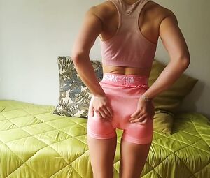 Sexy Sport Girl - Pink Panties