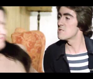 Men thrust cocks into Linda Lay's hairy muff in turn in retro movie