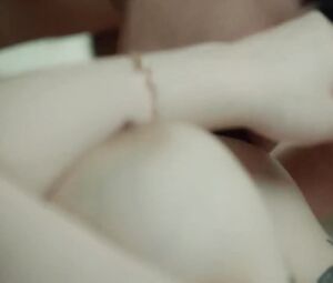 Asian looks happy being scored by tits lover in Korean film Busty Girlfriend (2019)