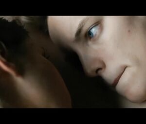 Erika Linder and Natalie Krill rub snatches in lesbian sex scene from Below Her Mouth