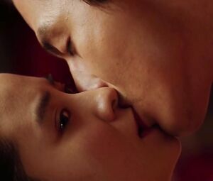Lascivious oriental MILF Ji-hyo Song in hot sex scene from Korean movie Frozen Flowers