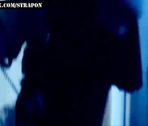 Dominatrix wears strapon to fuck henpecked guy's butt in BDSM moment from drama film