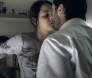 Boy undresses Dolores Paradis and scores cunt in sex moment from Capadocia (2008)