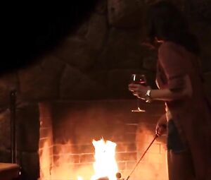 Three provocative girls have a lesbian threesome in cursed house in The Sacred (2012)