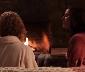 Three provocative girls have a lesbian threesome in cursed house in The Sacred (2012)