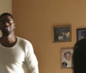 XXX-looking Mulatto celebrity Dominique Perry makes it with athletic black guy