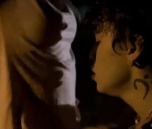 Latina chick with pierced nipples and tattoos gives a real blowjob in Jesus (2016)
