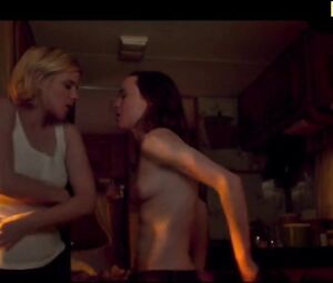 Kate Mara nude and Ellen Page are lesbians fooling around in drama movie sex excerpt