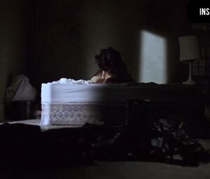 Inviting MILFs bang to orgasm on white bedsheets drama film in Bound (1996)