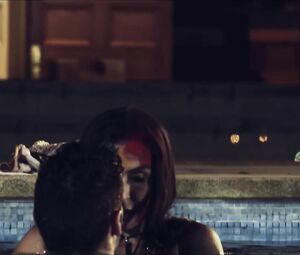 Ryan Bown kisses Clare McCann in pool and gives sex in bed in feature movie Benefited