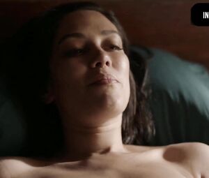 Lesbian sex scene of babe who puts condom on vibrator and fucks bestie in Vida Season 2