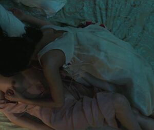 Nude sex scenes of enticing oriental lesbians Min Hee Kim and Tae Ri Kim nude being carnal