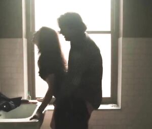 Olivia Wilde can't resist excited guy who takes her to bathroom and bonks in Vinyl