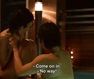 Korean sex scene from erotic drama film Scarlet Letter where the Asian gets fucked hard