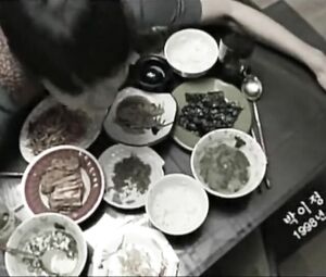 Hot oriental love satisfies husband with dinner and snatch being bonked on the table