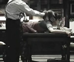 Hot oriental love satisfies husband with dinner and snatch being bonked on the table