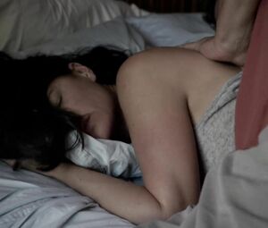 Maura Tierney allows man to try her peach and fuck it in series Affair S01e01 (2014)