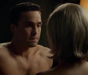 Helene Yorke spends time together with man in TV series Masters of Sex: S03 E07 (2015)
