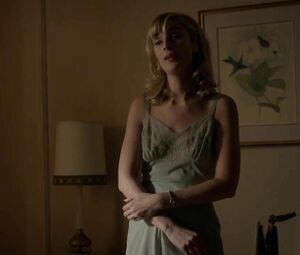 Caitlin FitzGerald gets it on and makes man cum in no time in Masters of Sex S03E08 (2015)