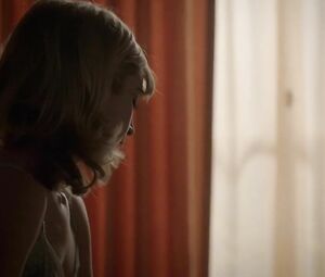 Caitlin FitzGerald gets it on and makes man cum in no time in Masters of Sex S03E08 (2015)