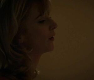 Caitlin FitzGerald gets it on and makes man cum in no time in Masters of Sex S03E08 (2015)