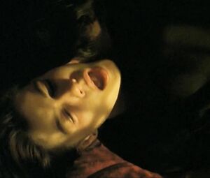 Hot girl Irene Jacob with tiny titties is a tidbit for amazed men who fuck her so tenderly