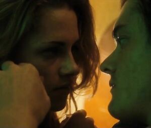 Kristen Stewart receives two cocks in snatch in hot nude scenes from On The Road