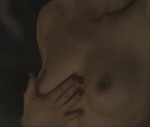 Director focuses on Sonya Cullingford's nice boobies showing them in The Danish Girl