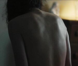 Naked Margaret Qualley doesn't fondle herself like girls do but scourges in Novitiate