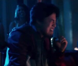 Explicit scene in the striptease club from comedy film The Internship with pole-dances