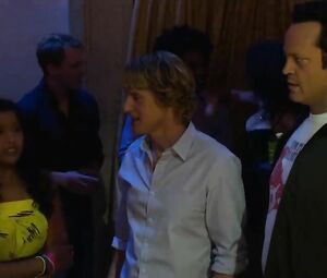 Explicit scene in the striptease club from comedy film The Internship with pole-dances