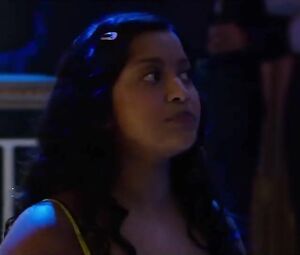 Explicit scene in the striptease club from comedy film The Internship with pole-dances