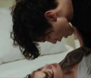 Petite Asian girl with tiny boobs has sex with man in explicit scene from Korean film