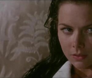 Girl doesn't get murdered by hitman but drilled in bed in retro film Crying Freeman (1995)