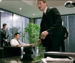 Girl doesn't get murdered by hitman but drilled in bed in retro film Crying Freeman (1995)