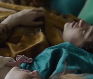 Holliday Grainger and new boyfriend kiss and do much more in drama movie Animals (2019)