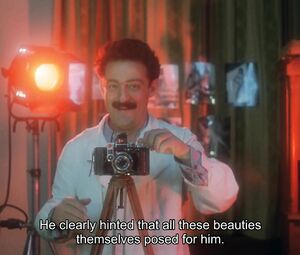 Womanizer has sex with gorgeous goddess in Russian film Small Giant of Big Sex (1993)