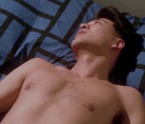 Actor softly nails Asian actress Loletta Lee nude in erotic movie Crazy Love (1993)