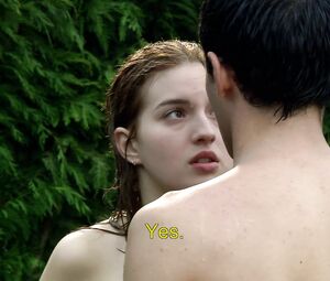 Beautiful Spanish movie star MarΓa Valverde gives a blowjob and obtains sperm in mouth