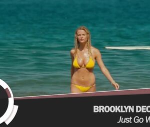 Naked and half-naked babes are wet and come out of water shocking with their bodies