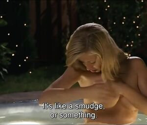 Blonde artist Molly Schade nude loves playing dumb showing small boobs in Euro Trip
