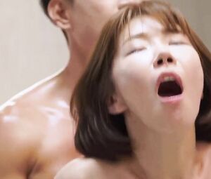 Explicit sex scene of oriental girl from the Korean movie who gets humped and creampied