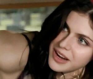 Alexandra Daddario tries to expose titties in different situations in feature movies