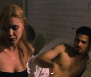 Angelina Jolie doesn't get penetrated by demonstrates her nipple in Hell's Kitchen (1998)